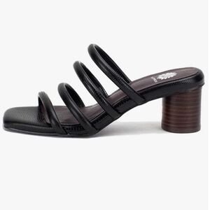 Yellow Box Womens Caspia-Black Heeled Strappy Sandals Size 9.5